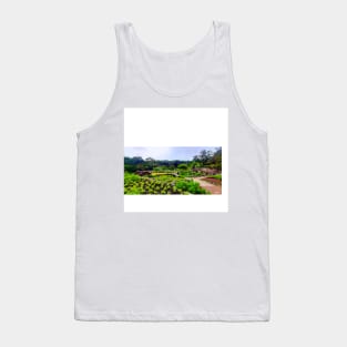 magical zen garden in collage photo landscape wallpaper Tank Top